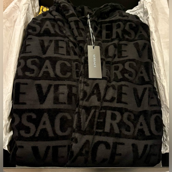 VERSACE I ♡ Baroque Bathrobe BRAND NEW WITH TAGS IN BOX MENS XL - Picture 2 of 7